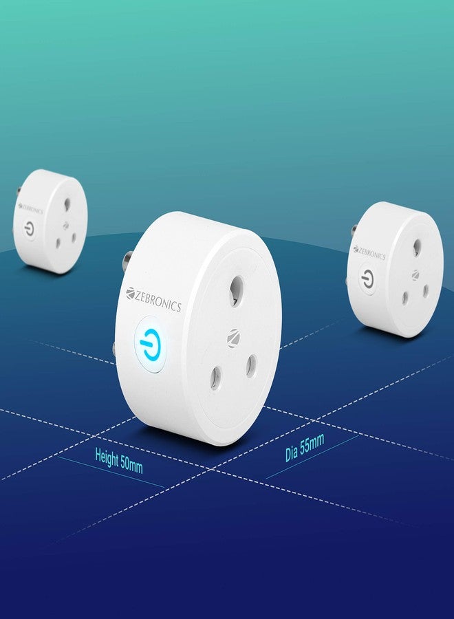 Zebronics ZEB-SP110, Smart Wi-Fi Plug Compatible with Google Assistant & Alexa, Supports Upto 10A and Comes with a Dedicated APP That Features Scheduled Control. - Image 3